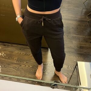 We wore what pull on jogger chocolate